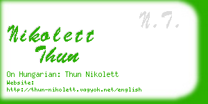 nikolett thun business card